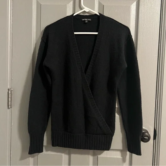James Perse Soft Black Knit Sweater 100% Cashmere - Picture 1 of 5
